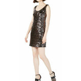 CALVIN KLEIN Women's Sequined Mesh Tank Party Sheath Dress - Size 6