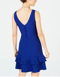 TEEZE ME Womens Blue Sleeveless Mini A-Line Evening Dress - Size 11/12