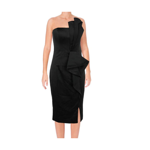 Bariano Night Out Pleated Cocktail Dress - Size S