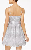 TLC Say Yes to Prom - Women's Silver Semi-Formal Dress Juniors - Size 1/2