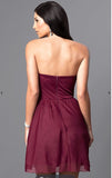PROMGIRL - Strapless Ruched-Bodice Short Homecoming Dress
