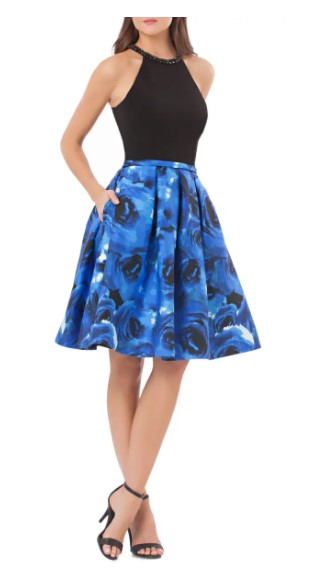 CARMEN MARC VALVO - Infusion Fit & Flare Dress - Size 8