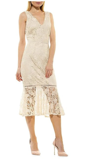 ALEXIA ADMOR - Kourtney Lace Sheath Dress - Size 10