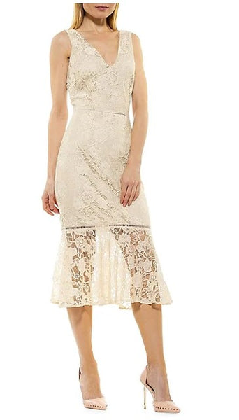 ALEXIA ADMOR - Kourtney Lace Sheath Dress - Size 8