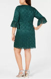 JESSICA HOWARD - Glitter Lace Sheath Dress - Size 10P