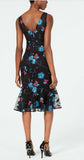 CALVIN KLEIN - Women's Embroidered Mesh Party Dress, Floral - Size 4