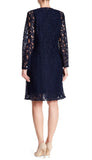 CHETTA B - Women's Lace Jacket Dress - Size 4