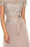 EMMA STREET - Women's Short Sleeve Lace Top T Length Dress - Size 4