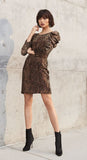 ELIE TAHARI - Alex Bateau-Neck Ruched Long-Sleeve Dress - Size 6