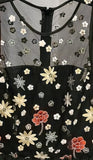 ALEX MARIE Floral Mesh Overlay Dress - Size 6