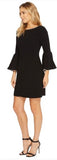 TRINA TURK - Embellished Bell Sleeve Dress Black - Size 2