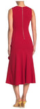CALVIN KLEIN Flounce Midi Sheath Dress Meadou - Size 8
