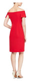 SNLY Womens Red Sleeveless Knee Length Sheath Cocktail Dress - Size 8P