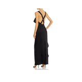 KEEPSAKE - Women's Formal Dress Ruffled Sleeveless - Black - Size 6