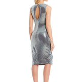 Midnight Doll Sleeveless Ruched Sequin Bodycon Dress - Size S