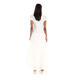 J Kara Women's Illusion Cap Sleeve Long Dress - Size 10