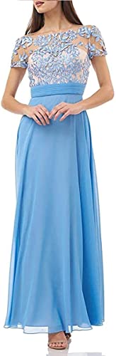 JS COLLECTONS Women's Embroidered Illusion Bodice Gown - Size 6P
