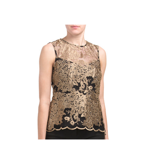 NANETTE LEPORE Embroidered Top - Size S