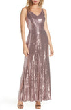 Morgan & Co. Mirror Sequin A-Line Gown - Size 7
