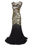 Metme Womens Dress Gold Black Gown Sleeveless Sequin Shiny = Size XS