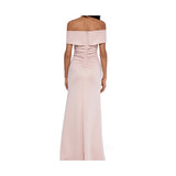XSCAPE - Women's Pink Off-the-shoulder Ruched Gown - Size 8