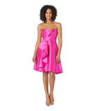 ADRIANNA PAPELL - Women's Strapless Sweetheart Neckline Ruffle Cocktail Dress - Size 2