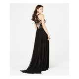B. DARLIN Black Sleeveless Full-Length Sheath Dress - Size 5/6