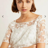 FRENCH CONNECTION Isla Embellished Dress, Summer Ivory - Size 10