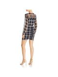 HEARTLOOM ANTHEA - Women's Plaid Print Ruffled V-Neck Mini Dress - Sise XS