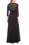 JESSICA HOWARD	Lace V-Neck Bodice Ruched Waist Gown - Size 8