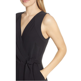 ADELYN RAE Kennedy Sleeveless Jumpsuit In Black - Size S